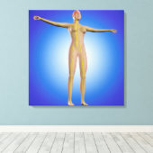 Konzeption des Nervensystems bei Frauen Leinwanddruck (Insitu (Holzboden))