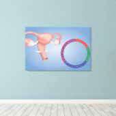 Konzeption des weiblichen Fortpflanzungsorgans 3 Leinwanddruck (Insitu (Holzboden))