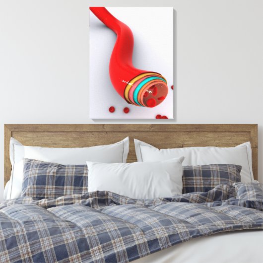 Konzeption eines Blutschiffes Leinwanddruck (Insitu (Schlafzimmer))