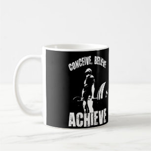 Konzeption, Glauben, Erzielen - Motivierend Umsetz Kaffeetasse