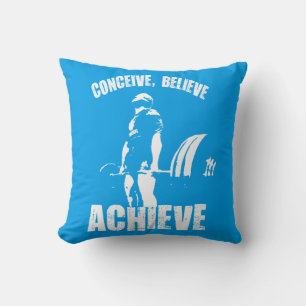 Konzeption, Glauben, Erzielen - Motivierend Umsetz Kissen