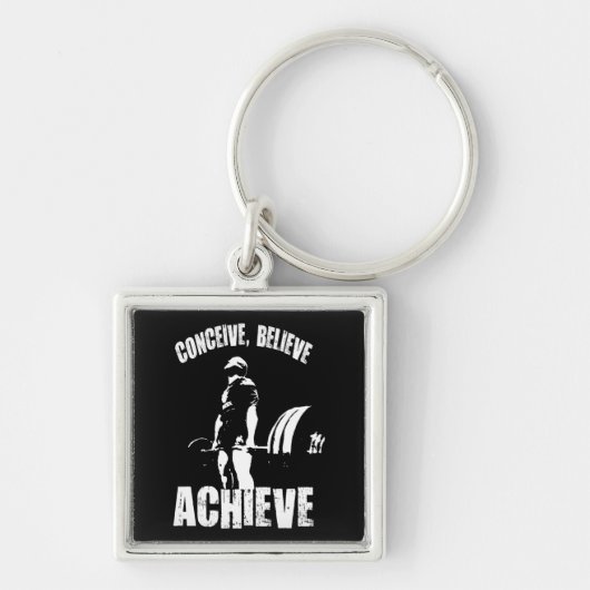 Konzeption, Glauben, Erzielen - Motivierend Umsetz Schlüsselanhänger (Vorne)