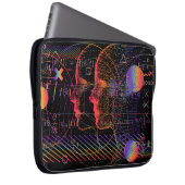 Konzeption künstlicher Intelligenz und virtueller  Laptopschutzhülle (Vorne Rechts)