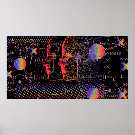 Konzeption künstlicher Intelligenz und virtueller Poster (Vorne)