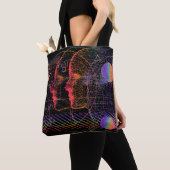 Konzeption künstlicher Intelligenz und virtueller Tasche (Von Nahem)