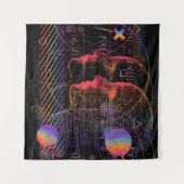 Konzeption künstlicher Intelligenz und virtueller Wandteppich (Vorderseite (Horizontal))