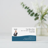 Konzeption von Visitenkarten für Versicherungs-Age Visitenkarte (Stehend Vorderseite)