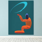Konzeptionelle Abstrakte Kosmische Figur Leinwanddruck (Insitu (Holzboden))