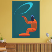 Konzeptionelle Abstrakte Kosmische Figur Leinwanddruck (Insitu (Wohnzimmer))