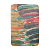 konzeptionelle große Herbstblätter in lebhaften Fa Badematte (Vorderseite Vertikal)