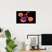 Konzeptionelles Bild von Alveoli 3 Poster (Heimbüro)