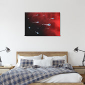 Konzeptionelles Bild von Spermien im Inneren des F Leinwanddruck (Insitu (Schlafzimmer))