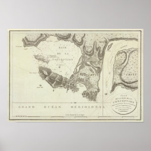 Konzeptions-Bucht, Chile Poster