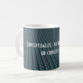 Konzeptualisieren - Kreatives Denken Design Kaffeetasse (Vorderseite Links)
