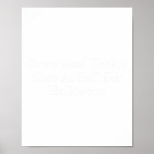 Konzeptueller Genius geht als Selbst für Halloween Poster