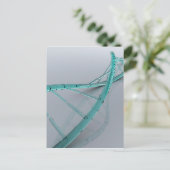 Konzeptuelles Bild der DNA 3 Postkarte (Stehend Vorderseite)
