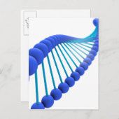 Konzeptuelles Bild der DNA 5 Postkarte (Vorne/Hinten)