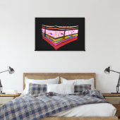 Konzeptuelles Bild der Ebenen der menschlichen Hau Leinwanddruck (Insitu (Schlafzimmer))