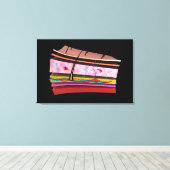 Konzeptuelles Bild der Ebenen der menschlichen Hau Leinwanddruck (Insitu (Holzboden))