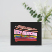 Konzeptuelles Bild der Ebenen der menschlichen Hau Postkarte (Stehend Vorderseite)