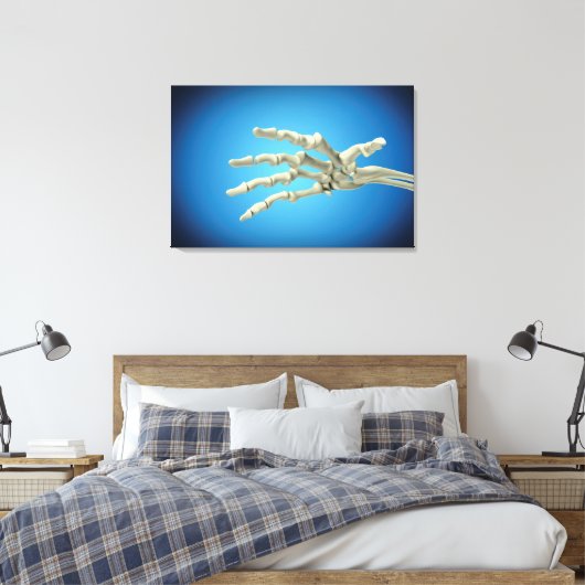 Konzeptuelles Bild der Knochen in der menschlichen Leinwanddruck (Insitu (Schlafzimmer))