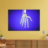 Konzeptuelles Bild der Knochen in der menschlichen Leinwanddruck (Insitu (Wohnzimmer))