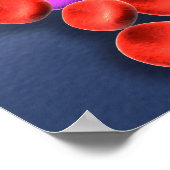 Konzeptuelles Bild der Sichelzellanämie Poster (Ecke)