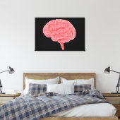 Konzeptuelles Bild des menschlichen Gehirns 4 Leinwanddruck (Insitu (Schlafzimmer))