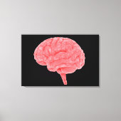 Konzeptuelles Bild des menschlichen Gehirns 4 Leinwanddruck (Vorderseite)
