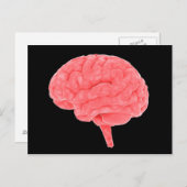Konzeptuelles Bild des menschlichen Gehirns 4 Postkarte (Vorne/Hinten)