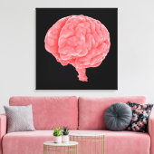 Konzeptuelles Bild des menschlichen Gehirns 5 Leinwanddruck (Insitu (Wohnzimmer))