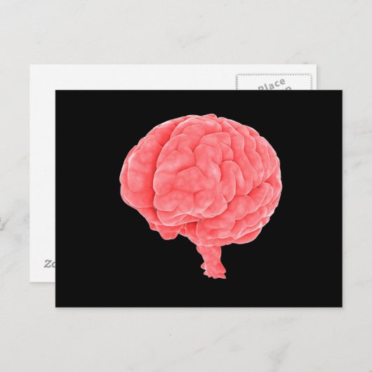 Konzeptuelles Bild des menschlichen Gehirns 5 Postkarte (Vorne/Hinten)