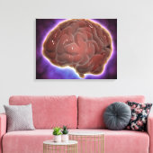 Konzeptuelles Bild des menschlichen Gehirns 6 Leinwanddruck (Insitu (Wohnzimmer))