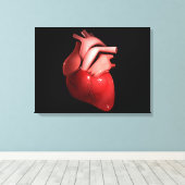 Konzeptuelles Bild des menschlichen Herzens 1 Leinwanddruck (Insitu (Holzboden))