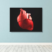 Konzeptuelles Bild des menschlichen Herzens 2 Leinwanddruck (Insitu (Holzboden))
