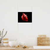 Konzeptuelles Bild des menschlichen Herzens 2 Poster (Küche)