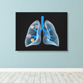 Konzeptuelles Bild des menschlichen Herzens 4 Leinwanddruck (Insitu (Holzboden))