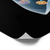 Konzeptuelles Bild des menschlichen Herzens 4 Poster (Ecke)