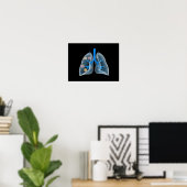 Konzeptuelles Bild des menschlichen Herzens 4 Poster (Heimbüro)