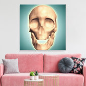 Konzeptuelles Bild des menschlichen Schädels, Vord Leinwanddruck (Insitu (Wohnzimmer))