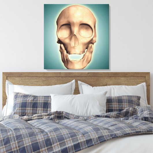 Konzeptuelles Bild des menschlichen Schädels, Vord Leinwanddruck (Insitu (Schlafzimmer))