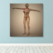 Konzeptuelles Bild des Nervensystems 2 Leinwanddruck (Insitu (Holzboden))