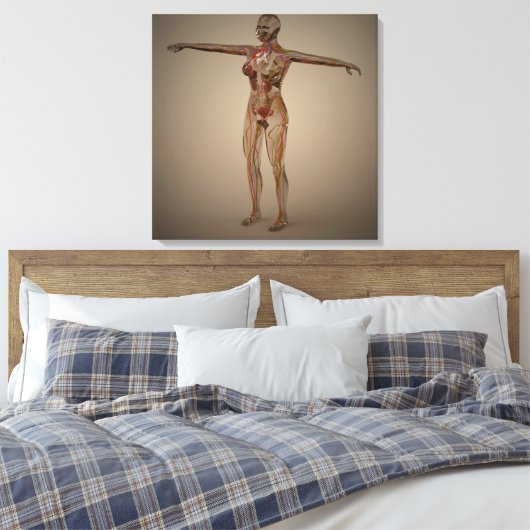 Konzeptuelles Bild des Nervensystems 2 Leinwanddruck (Insitu (Schlafzimmer))