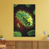 Konzeptuelles Bild des Tollwutvirus 1 Leinwanddruck (Insitu (Wohnzimmer))