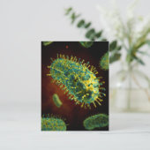 Konzeptuelles Bild des Tollwutvirus 1 Postkarte (Stehend Vorderseite)