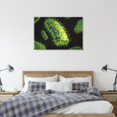 Konzeptuelles Bild des Tollwutvirus 2 Leinwanddruck (Insitu (Schlafzimmer))