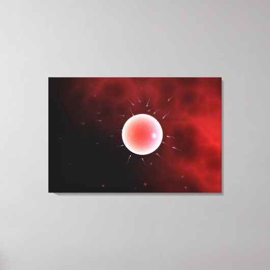 Konzeptuelles Bild einer gemeinsamen Befruchtung Leinwanddruck (Vorderseite)