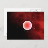 Konzeptuelles Bild einer gemeinsamen Befruchtung Postkarte (Vorne/Hinten)