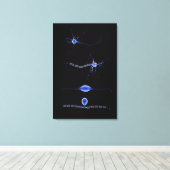 Konzeptuelles Bild einer Neuron 1 Leinwanddruck (Insitu (Holzboden))