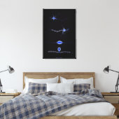 Konzeptuelles Bild einer Neuron 1 Leinwanddruck (Insitu (Schlafzimmer))